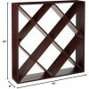 imageJumbo Bin 120 Bottle Wine Rack Mahogany