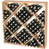imageJumbo Bin 120 Bottle Wine Rack Natural