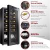 imageWine Enthusiast 24Bottle Compressor Wine Cooler with Upright Bottle Storage  Freestanding Wine Refrigerator with Digital Touchscreen and LED Temperature Display18Bottle