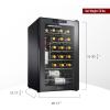 imageWine Enthusiast 24Bottle Compressor Wine Cooler with Upright Bottle Storage  Freestanding Wine Refrigerator with Digital Touchscreen and LED Temperature Display24Bottle