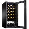 imageWine Enthusiast 24Bottle Compressor Wine Cooler with Upright Bottle Storage  Freestanding Wine Refrigerator with Digital Touchscreen and LED Temperature Display18Bottle