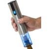 imageWine Enthusiast 2in1 Electric Blue Automatic Wine Bottle Opener and Preserver Set  Fully Electric Corkscrew with Charging Station  Seal Bottle with Vacuum Stopper 7 Piece SetSilver