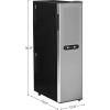 imageWine Enthusiast 32Bottle Dual Zone MAX Compressor Wine Cooler  Freestanding Mini Fridge with Digital Touchscreen LED Display Split Storage for Red ampamp White Wines Matte Black Refrigerator Home BarSilver