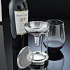 imageWine Enthusiast Aerating Funnel wRemovable Screen ampamp Stand  Premium Stainless Steel Wine Filter for Mess Free Pouring