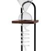 imageWine Enthusiast Art Series Treble Decanter  Hand Blown LeadFree Wide Base Aerating Glass Bottle with Minimizing Drip Spout  Holds 53 ozTower Decanting Set