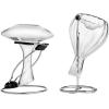 imageWine Enthusiast Collapsible Decanter Drying Stands Set of 2  Durable ChromePlated Steel Bottle Drying Rack with AntiSlip Tops for SpotFree Wine Glass and Decanter Drying