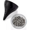imageWine Enthusiast Deluxe Stainless Steel Decanter Cleaning Beads with Strainer  250 BPAFree Beads for Effortless Decanter Cleaning and Maintenance for Wine Glasses and Whiskey DecantersBeads