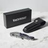 imageWine Enthusiast Executive Wine Bottle Opener  Faux Horn Handle DoubleHinged Corkscrew with Foil Cutter  Personalized Waiters Wine Key with Gift Box  Stainless Steel Wine Opener Tool Kitchen Gear