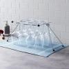 imageWine Enthusiast Foldable Stemware Drying Rack  Durable Steel Wire Frame Holds 12 Glasses Easy Air Dry for Streak Free Wine Glasses  Home Bar Essential