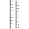 imageWine Enthusiast NFINITY 18 Bottle Wall Mounted Metal Wine Rack  Label Forward Wine Rack with Easy Installation  3 Tall 2 Column Deep Black3 ft  18 Bottles