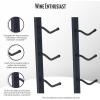 imageWine Enthusiast NFINITY 18 Bottle Wall Mounted Metal Wine Rack  Label Forward Wine Rack with Easy Installation  3 Tall 2 Column Deep Black3 ft  9 Bottles