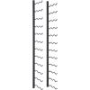 imageWine Enthusiast NFINITY 18 Bottle Wall Mounted Metal Wine Rack  Label Forward Wine Rack with Easy Installation  3 Tall 2 Column Deep Black4 ft  36 Bottles