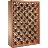 imageWine Enthusiast NFINITY Stackable 4 Foot Wine Rack  3 Column  Solid Mahogany 36 Bottles  Stylish Durable Wine Rack Home Decor  Bar Cabinet Liquor StorageMahogany