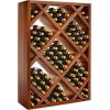 imageWine Enthusiast NFINITY Stackable 4 Foot Wine Rack  3 Column  Solid Mahogany 36 Bottles  Stylish Durable Wine Rack Home Decor  Bar Cabinet Liquor StorageWalnut