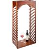 imageWine Enthusiast NFINITY Stackable 4 Foot Wine Rack  3 Column  Solid Mahogany 36 Bottles  Stylish Durable Wine Rack Home Decor  Bar Cabinet Liquor StorageWalnut