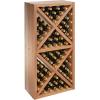 imageWine Enthusiast NFINITY Stackable 4 Foot Wine Rack  3 Column  Solid Mahogany 36 Bottles  Stylish Durable Wine Rack Home Decor  Bar Cabinet Liquor StorageMahogany