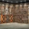 imageWine Enthusiast NFINITY Stackable 4 Foot Wine Rack  3 Column  Solid Mahogany 36 Bottles  Stylish Durable Wine Rack Home Decor  Bar Cabinet Liquor StorageMahogany
