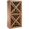 imageWine Enthusiast NFINITY Stackable 4 Foot Wine Rack  3 Column  Solid Mahogany 36 Bottles  Stylish Durable Wine Rack Home Decor  Bar Cabinet Liquor StorageMahogany