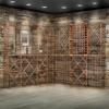 imageWine Enthusiast NFINITY Stackable 4 Foot Wine Rack  3 Column  Solid Mahogany 36 Bottles  Stylish Durable Wine Rack Home Decor  Bar Cabinet Liquor StorageMahogany
