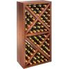 imageWine Enthusiast NFINITY Stackable 4 Foot Wine Rack  3 Column  Solid Mahogany 36 Bottles  Stylish Durable Wine Rack Home Decor  Bar Cabinet Liquor StorageWalnut