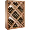 imageWine Enthusiast NFINITY Stackable 4 Foot Wine Rack  3 Column  Solid Mahogany 36 Bottles  Stylish Durable Wine Rack Home Decor  Bar Cabinet Liquor StorageMahogany