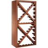 imageWine Enthusiast NFINITY Stackable 4 Foot Wine Rack  3 Column  Solid Mahogany 36 Bottles  Stylish Durable Wine Rack Home Decor  Bar Cabinet Liquor StorageWalnut