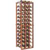 imageWine Enthusiast NFINITY Stackable 4 Foot Wine Rack  3 Column  Solid Mahogany 36 Bottles  Stylish Durable Wine Rack Home Decor  Bar Cabinet Liquor StorageWalnut