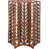 imageWine Enthusiast NFINITY Stackable 4 Foot Wine Rack  3 Column  Solid Mahogany 36 Bottles  Stylish Durable Wine Rack Home Decor  Bar Cabinet Liquor StorageWalnut