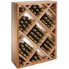 imageWine Enthusiast NFINITY Stackable 4 Foot Wine Rack  3 Column  Solid Mahogany 36 Bottles  Stylish Durable Wine Rack Home Decor  Bar Cabinet Liquor StorageMahogany