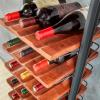 imageWine Enthusiast Vino Galerie Leaning Ladder Wine Rack  37Bottle Wall Mounted Wine Storage Display  Mango Wood ampamp Metal Bar Cabinet Wine Shelf  Modern Kitchen Dining Room Decor Organizer Furniture