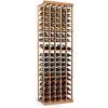 imageNFINITY Wine Rack Kit  5 Column with Display  Natural Finish  Solid Mahogany