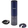 imageWine Enthusiast  Electric Blue Corkscrew  Automatic Wine Opener Corkscrew  Push Button  Easy Open  Wine KeyNavy Auto
