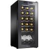 imageWine Enthusiast 24Bottle Compressor Wine Cooler with Upright Bottle Storage  Freestanding Wine Refrigerator with Digital Touchscreen and LED Temperature Display18Bottle
