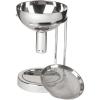 imageWine Enthusiast Aerating Funnel wRemovable Screen ampamp Stand  Premium Stainless Steel Wine Filter for Mess Free Pouring