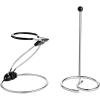 imageWine Enthusiast Collapsible Decanter Drying Stands Set of 2  Durable ChromePlated Steel Bottle Drying Rack with AntiSlip Tops for SpotFree Wine Glass and Decanter Drying