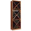 imageWine Enthusiast NFINITY Wine Rack Kit  Diamond Cube  Natural Finish Solid Mahogany  Holds 132 Bottles Stylish Durable Wine Rack Home Decor  Bar Cabinet Liquor StorageDark Walnut