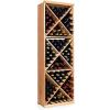 imageWine Enthusiast NFINITY Wine Rack Kit  Diamond Cube  Natural Finish Solid Mahogany  Holds 132 Bottles Stylish Durable Wine Rack Home Decor  Bar Cabinet Liquor StorageNatural