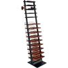 imageWine Enthusiast Vino Galerie Leaning Ladder Wine Rack  37Bottle Wall Mounted Wine Storage Display  Mango Wood ampamp Metal Bar Cabinet Wine Shelf  Modern Kitchen Dining Room Decor Organizer Furniture