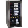 imageWine Enthusiast VinoView 28Bottle Wine Fridge  Freestanding Refrigerator with Matrix Shelves Adjustable 3965 F Thermostat Double Pane Glass Door ampamp LED Display