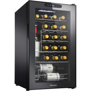 imageWine Enthusiast 24Bottle Compressor Wine Cooler with Upright Bottle Storage  Freestanding Wine Refrigerator with Digital Touchscreen and LED Temperature Display24Bottle