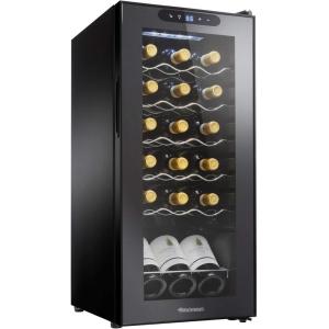imageWine Enthusiast 24Bottle Compressor Wine Cooler with Upright Bottle Storage  Freestanding Wine Refrigerator with Digital Touchscreen and LED Temperature Display18Bottle