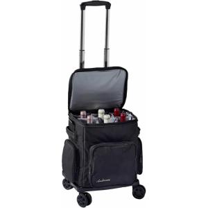 imageWine Enthusiast 6Bottle Waxed Canvas Wine Bag Tote Insulated Wine Carrier Cooler Travel ampamp Picnics Holds Tall Bottles Includes Ice Pack Chilling Reusable Tote Bag for Wine Gifts ampamp Outdoor GatheringsBlack