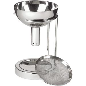 imageWine Enthusiast Aerating Funnel wRemovable Screen ampamp Stand  Premium Stainless Steel Wine Filter for Mess Free Pouring