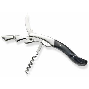 imageWine Enthusiast Executive Wine Bottle Opener  Faux Horn Handle DoubleHinged Corkscrew with Foil Cutter  Personalized Waiters Wine Key with Gift Box  Stainless Steel Wine Opener Tool Kitchen Gear