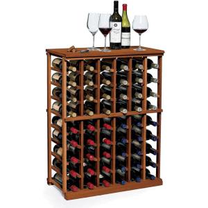 imageWine Enthusiast NFINITY Tabletop Wine Rack  Solid Mahogany Wine Storage Solution  Natural Finish  Stylish Durable Wine Rack Home Decor  Bar Cabinet CountertopDark Walnut