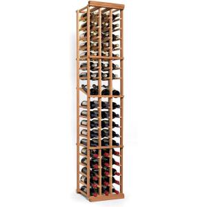 imageWine Enthusiast NFINITY Wine Rack Kit  3 Column with Display Dark Walnut Finish Solid Mahogany 54 Bottles Stylish Durable Wine Rack Home Decor  Bar Cabinet Liquor StorageNatural