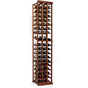 imageWine Enthusiast NFINITY Wine Rack Kit  3 Column with Display Dark Walnut Finish Solid Mahogany 54 Bottles Stylish Durable Wine Rack Home Decor  Bar Cabinet Liquor StorageDark Walnut