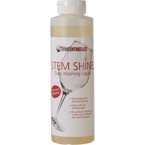 imageWine Enthusiast Stem Shine  Wine Glass Liquid Cleaner to Eliminate Streaks Remove Odor Clean Contaminants ampamp Grim  Hand Wash Delicate Glassware ampamp Crystal 16 oz