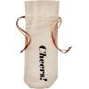 imageCanvas Wine Bottle Gift Bags With Leather Ties Set of 5