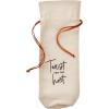 imageCanvas Wine Bottle Gift Bags With Leather Ties Set of 5